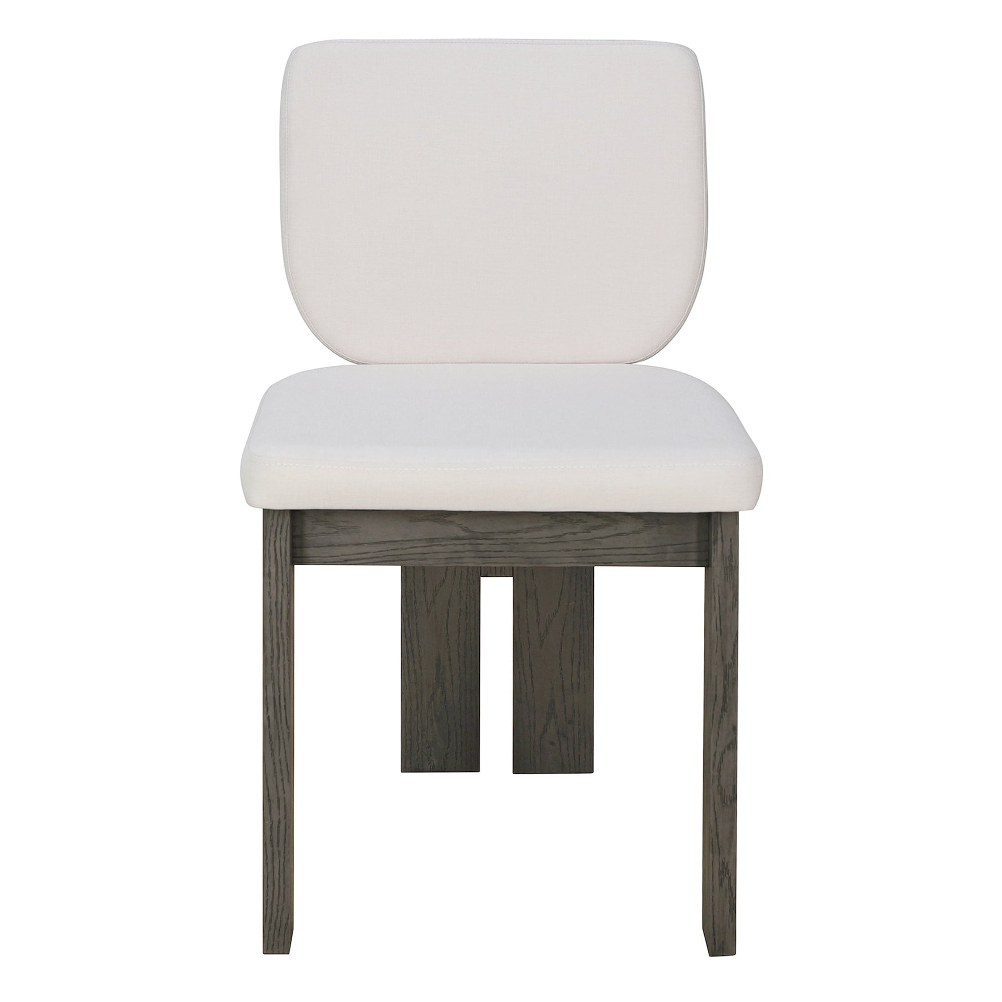 Harper & Bright Designs 7 Pieces Retro Dining Set for 6, Wood Rectangular Table with Designed Trestle Base and 6 Upholstered Chairs for Dining Room and Kitchen, Grey