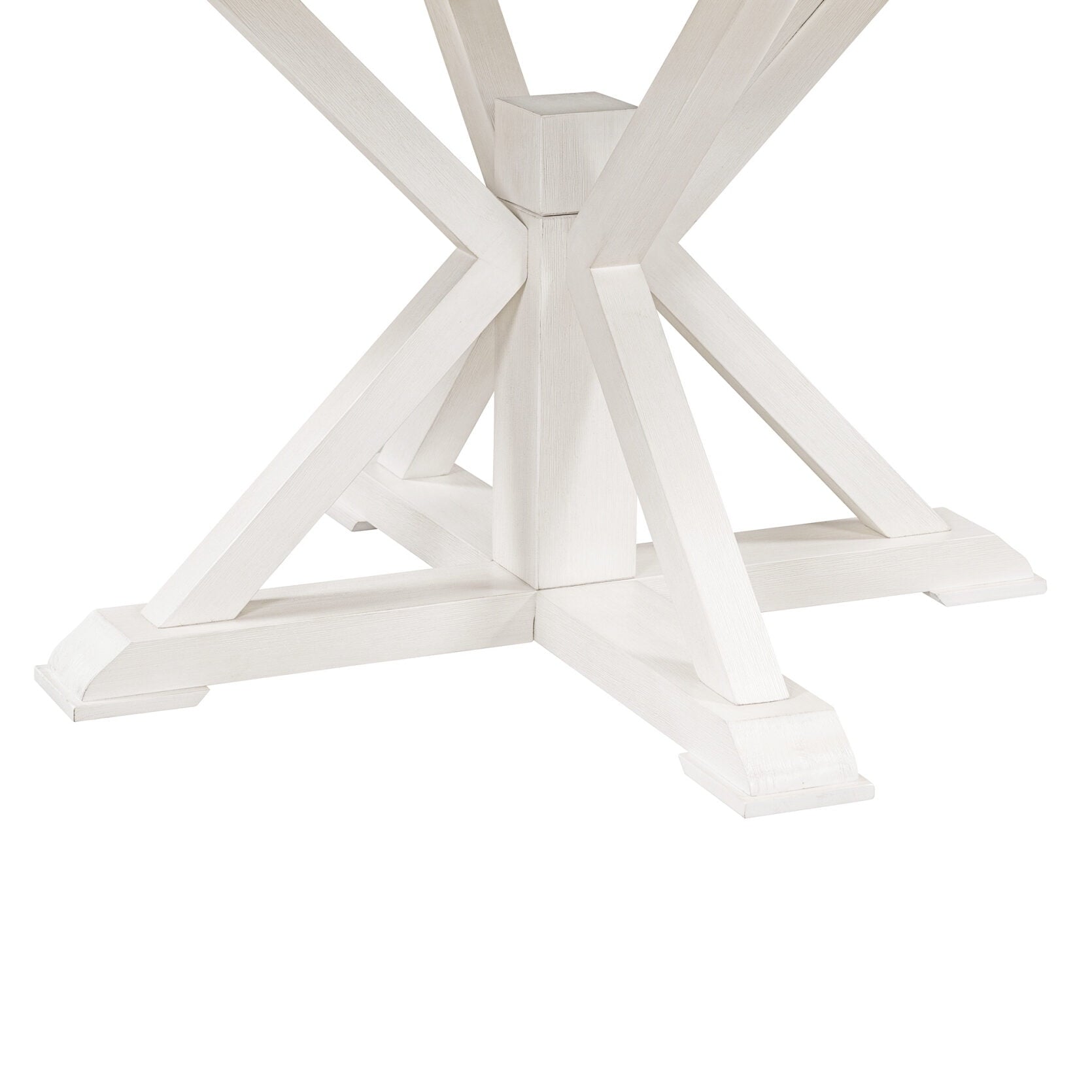 JAMPOOCA Retro Style MDF Extendable 5 Pieces Dining Table Set, Natural Wood