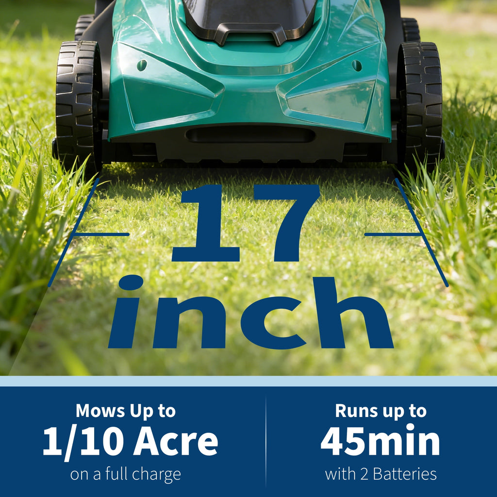 Volkmi 40V 16 Brushless Cordless (Push) Lawn Mower , 4.0Ah Battery and Charger Included