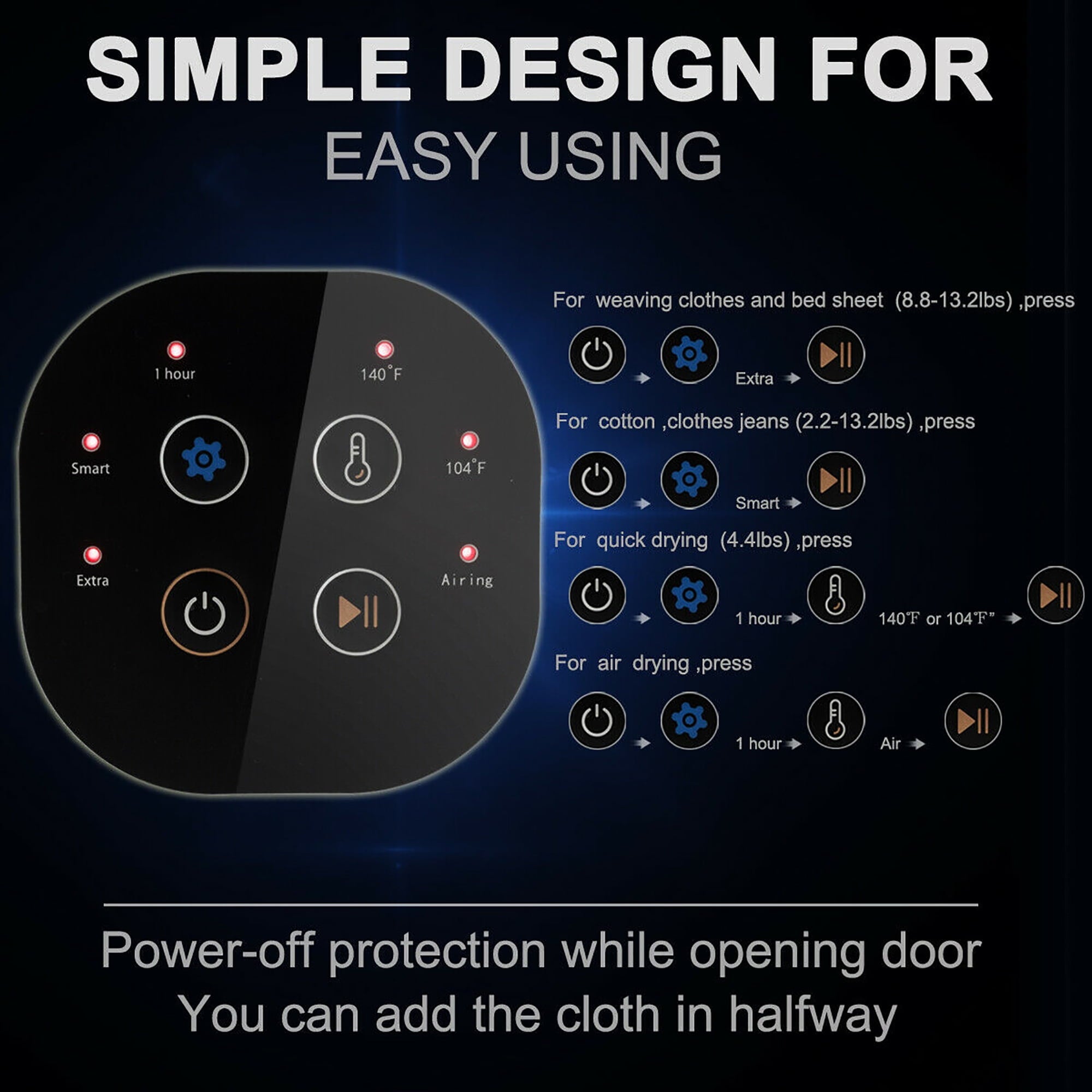 Costway 1700W Portable Clothes Dryer Electric Tumble Laundry Dryer Stainless Steel Tub 13.2 lbs /3.22 Cu.Ft