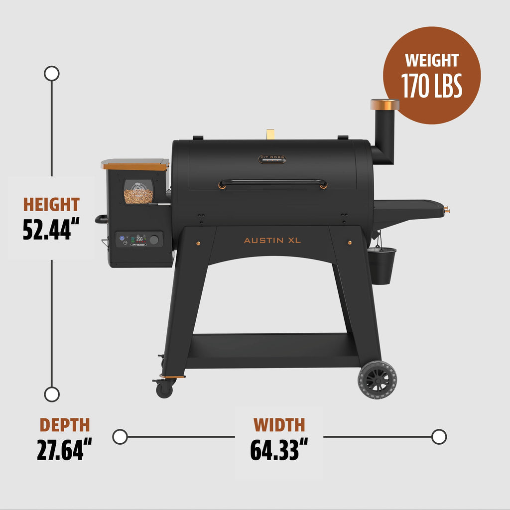 Pit Boss Pellet Smoker, Austin XL 1000 Square inch Wood Fired Pellet Grill, Onyx Series