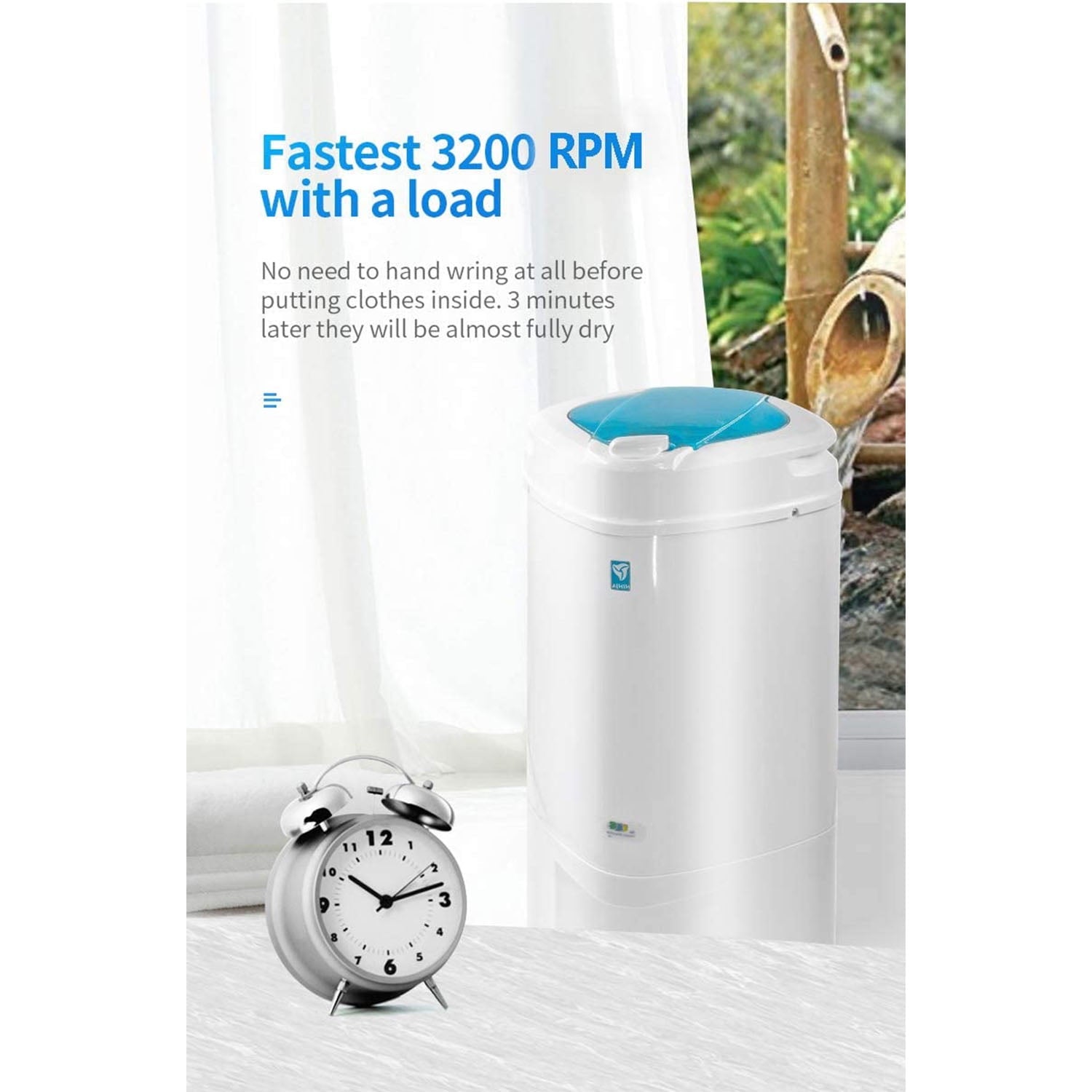 The Laundry Alternative Ninja 3200 RPM Spin Dryer w/ Suspension System
