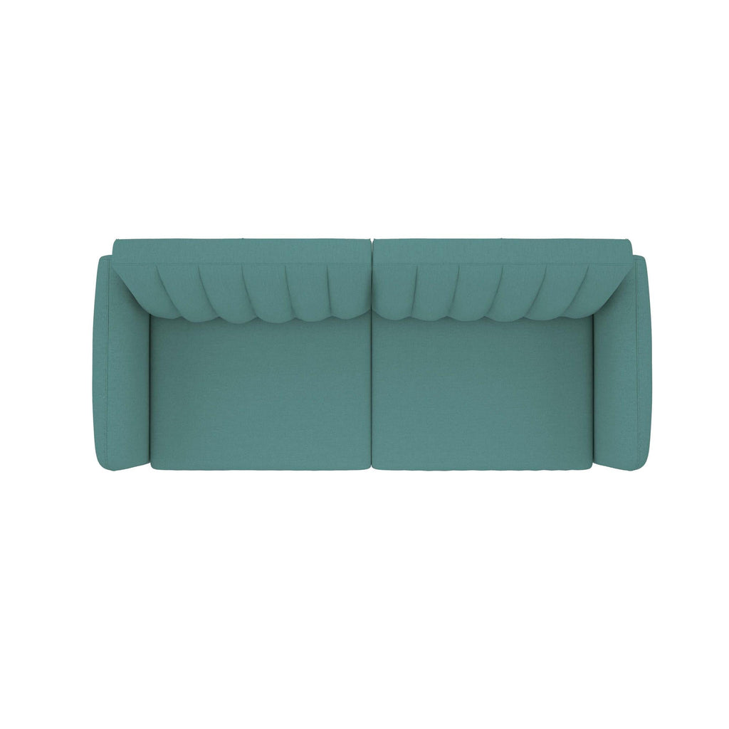 Novogratz Brittany Futon, Blue Linen