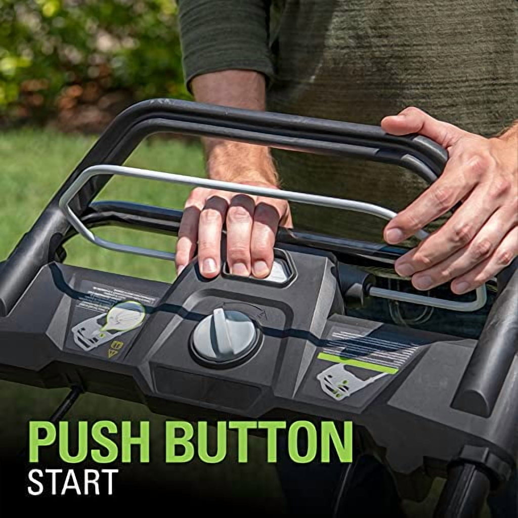 Greenworks 40V 21 Brushless Self-Propelled Lawn Mower, 2 x 4Ah USB (Power Bank) Batteries and Charger Included MO40L4413