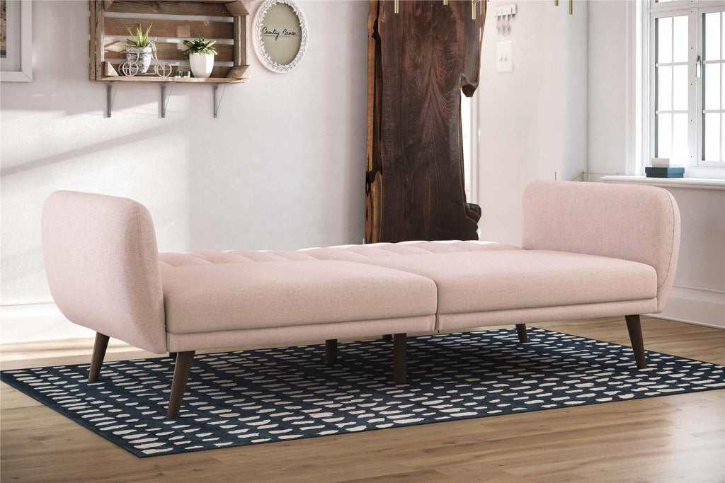 Novogratz Brittany Futon, Blue Linen
