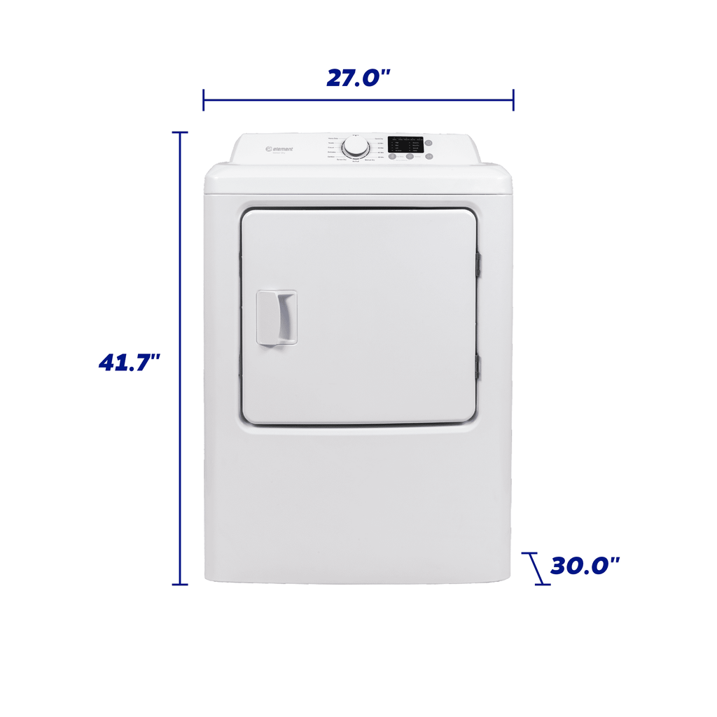 Element 6.7 cu. ft. Front Load Electric Dryer - White (EATDE2767CW)