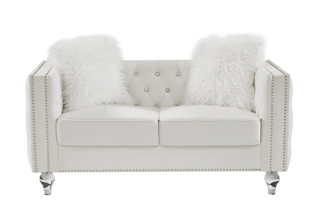 Gewnee 86.6 Modern Sofa Couch,Teddy Velvet 3 Seaters Comfy Couch with Deep Seat for Living Room,2 Pillows,Beige