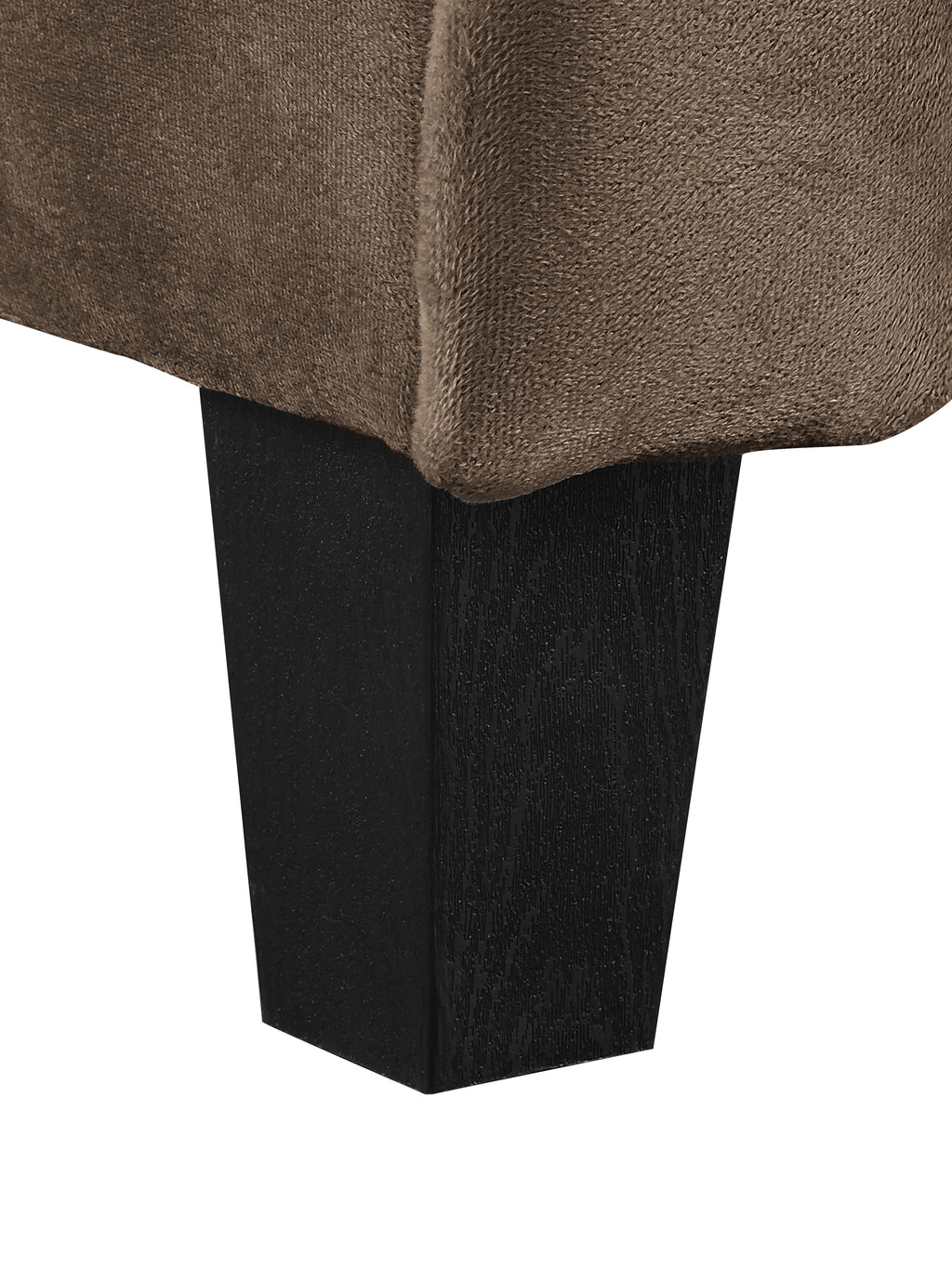 Lifestyle Solutions Taryn Curved Arms Sofa, Black Fabric