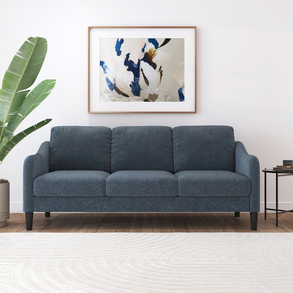 Mainstays Westley Swoop Arm 74 Sofa, Moss Green