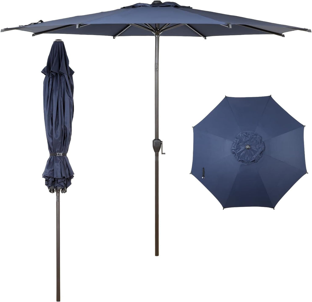 Abba Patio 11’ Vienna Offset Hanging Outdoor Cantilever Patio Umbrella, Beige