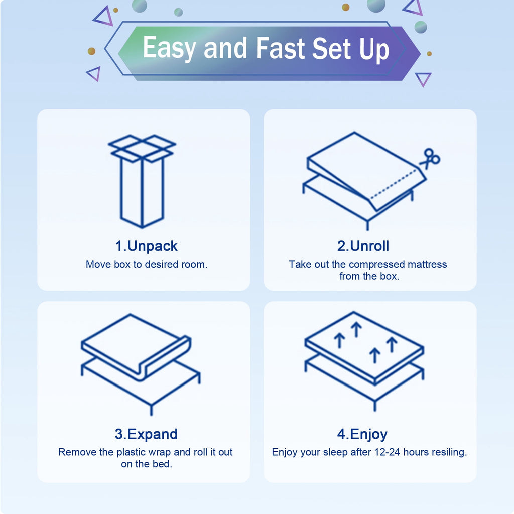 Kizreo 12 inch Hybrid Firm Twin Mattress - Cooling Gel Memory Foam and Pocket Springs with Pressure Relief, Motion Isolation, Edge Support, CertiPUR-US Certified, 365-Night Trial, Mattress in a Box