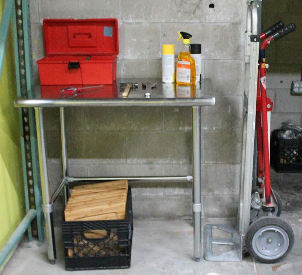 24 X 84 Stainless Steel Work Table With Open Base