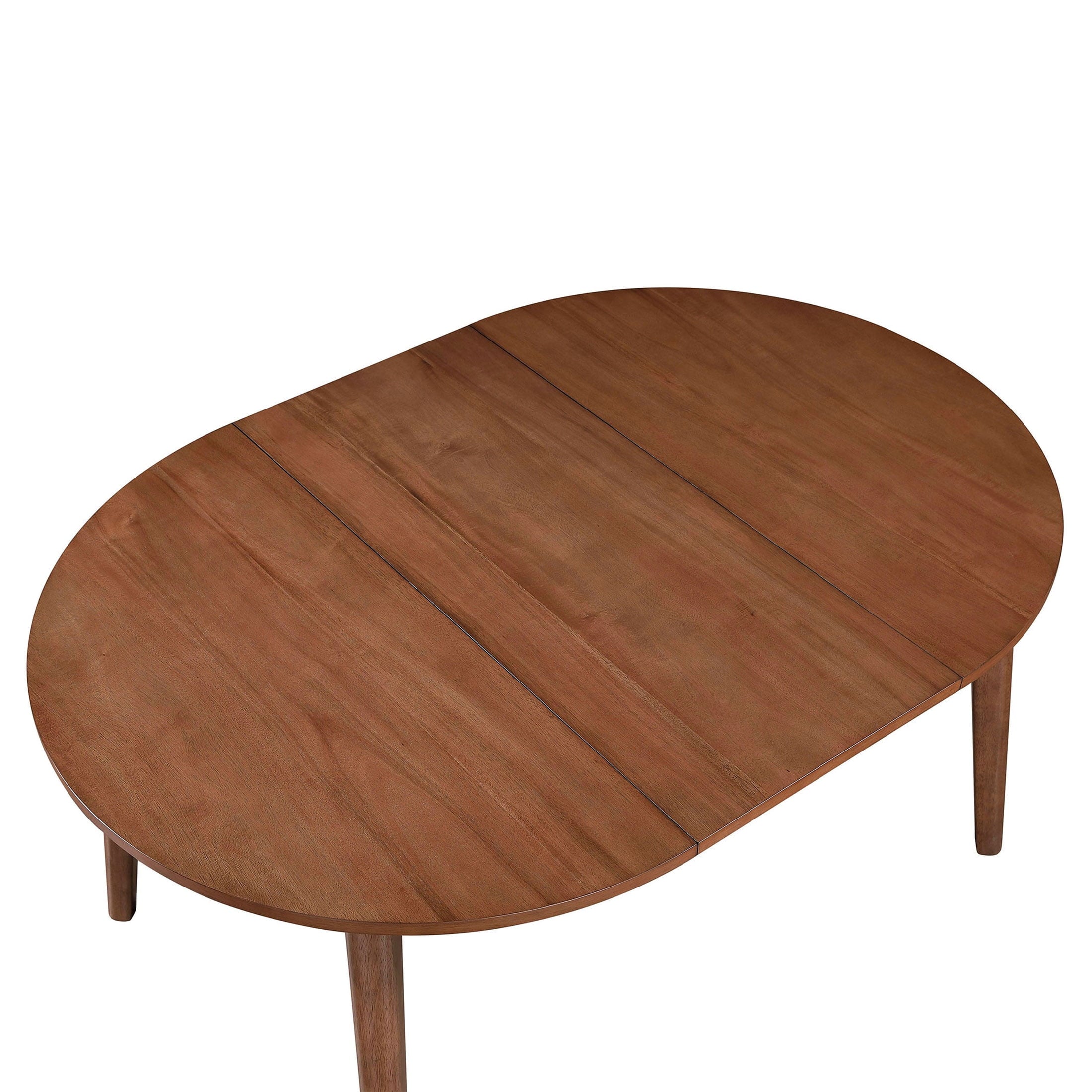 Better Homes & Gardens Greyson Mid-Century Extendable Dining Table, Solid Wood and Veneer, Acorn Finish