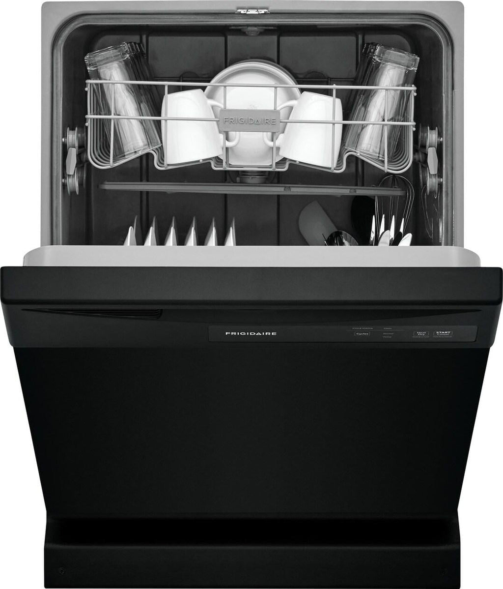 Frigidaire FDPC4221AB 24 Built-In Dishwasher, Front Control, Black