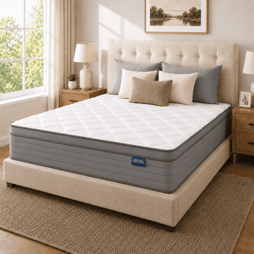 Arienivo Queen Size Mattress 12 Hybrid Mattress in a Box, Cooling Gel Memory Foam and Pocket Coils, Medium Support, Pressure Relief & Motion Isolation for Adult