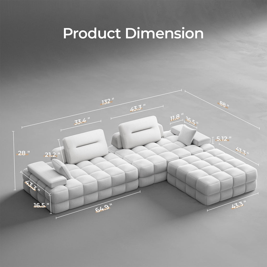 71 High Backrest Sofa for Small Spaces, Compressed Corduroy Couch with Deep Seating for Living Room, Bedroom, Dark Grey