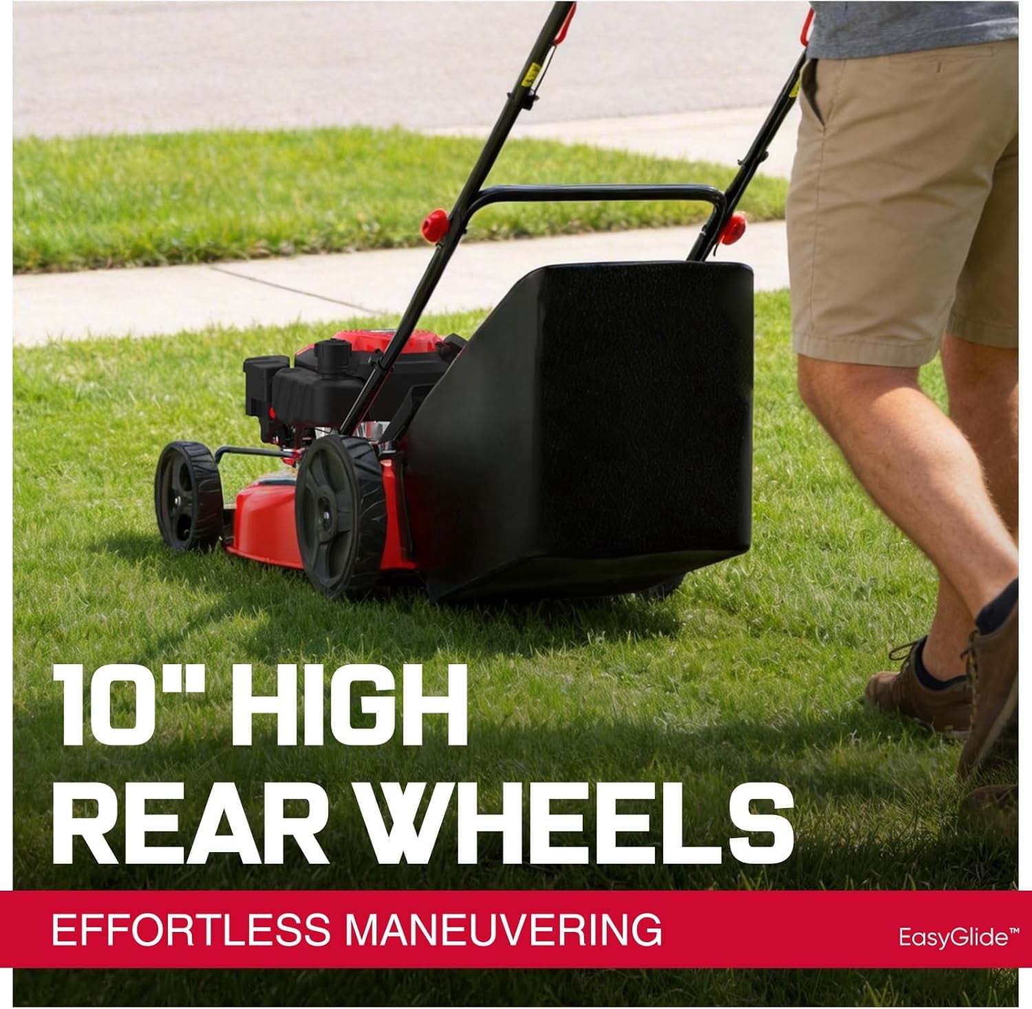 PowerSmart 21 144cc Gas Push Lawn Mower , with 6-Position Height Adjustment