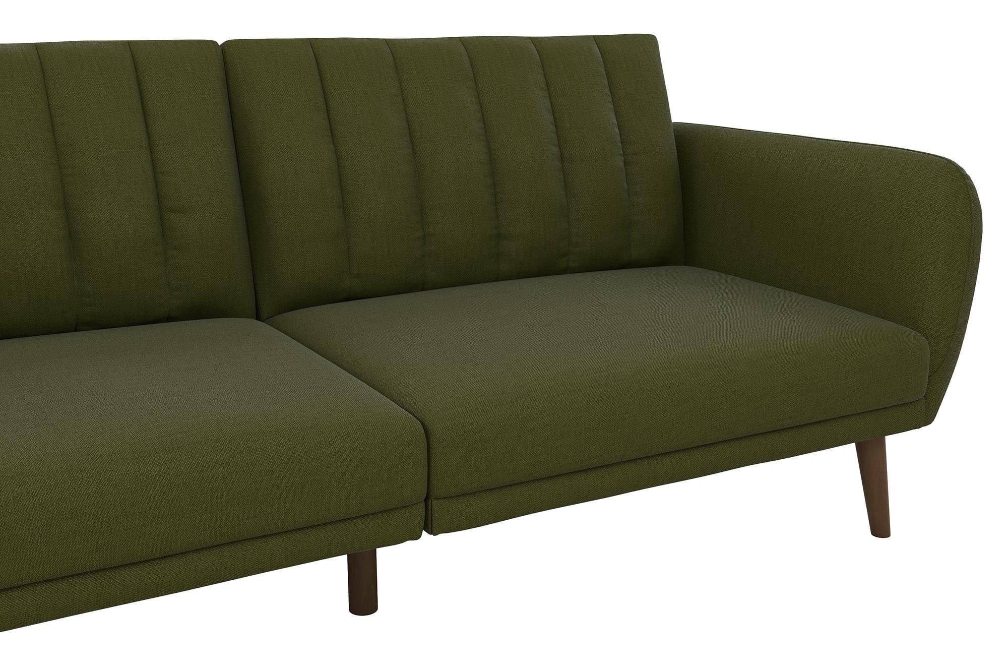 Novogratz Brittany Futon, Blue Linen