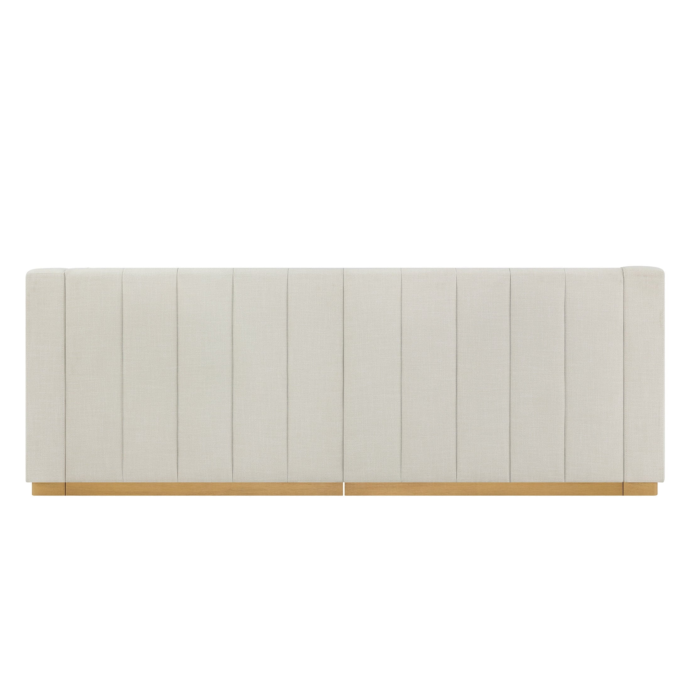 Better Homes & Gardens Lillian Channel Tufted Sofa 83.5 Cream Linen
