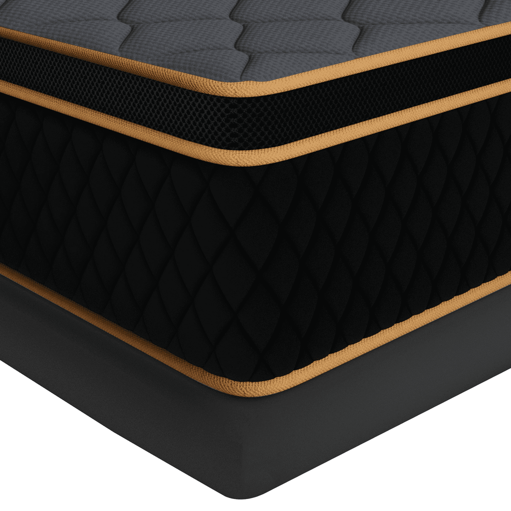 Mronae 12 Full Mattress,Black Cooling Gel Memory & Spring Hybrid Medium Comfort Full Size Mattress in a Box,Audlt,CertiPUR-US