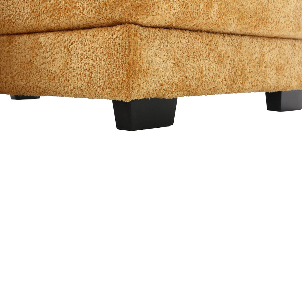 JONPONY109.45 U Shaped Couch,Oversized 4 Seat Sectional with 4 Waist Pillows, Convertible Upholstery Symmetrical Sofá,Sleeper Sofa Couch with Double Chaise Lounge &Memory Foam for Living Room, Beige