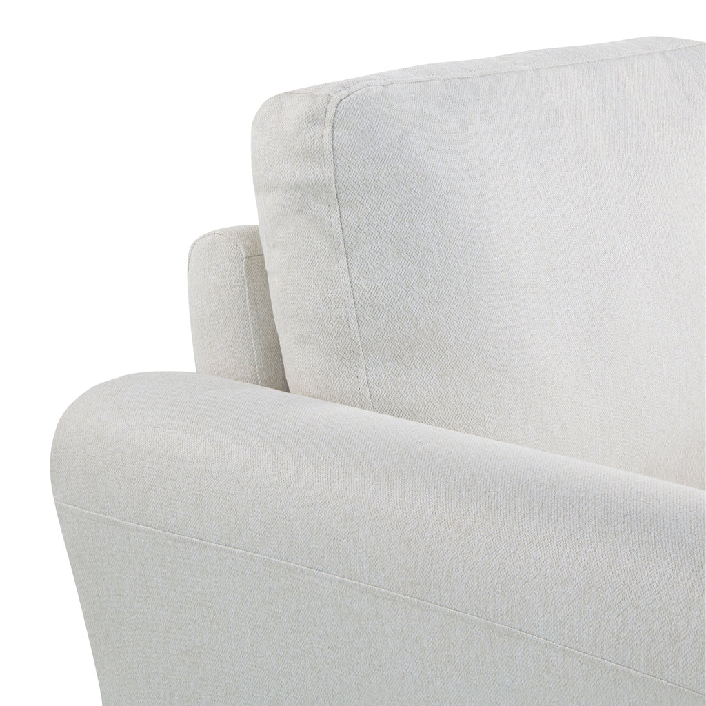 Lifestyle Solutions Alexa Sofa with Rolled Arms, Gray Fabric