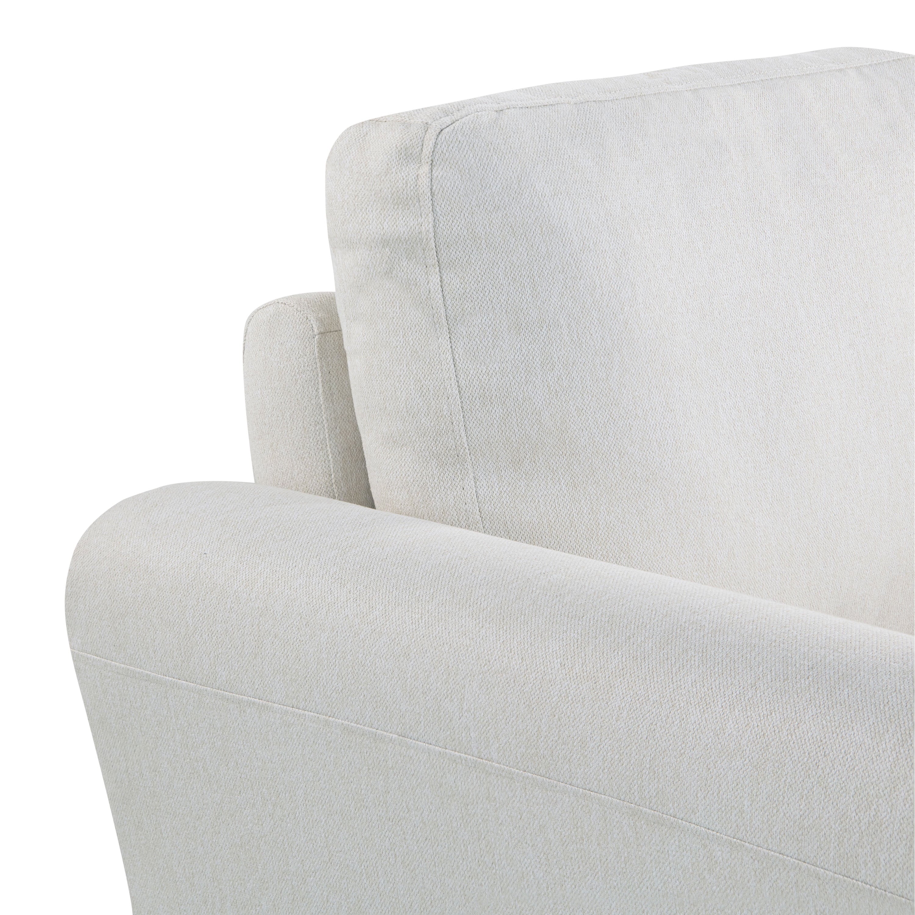 Lifestyle Solutions Alexa Sofa with Rolled Arms, Gray Fabric