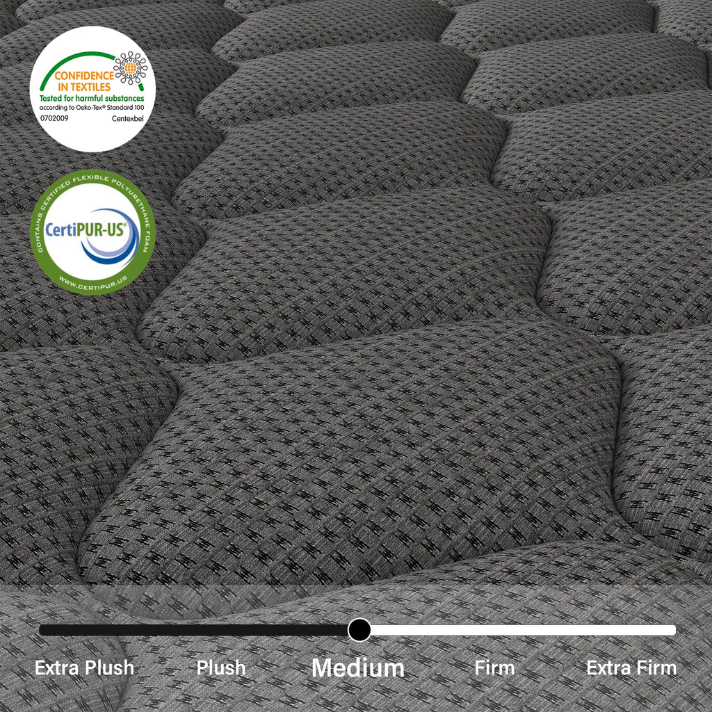 CICIMLU Full Mattress 12 inch Hybrid Gel Memory Foam & Pocket Innerspring, Pressure-Relief, Medium Firm Mattress