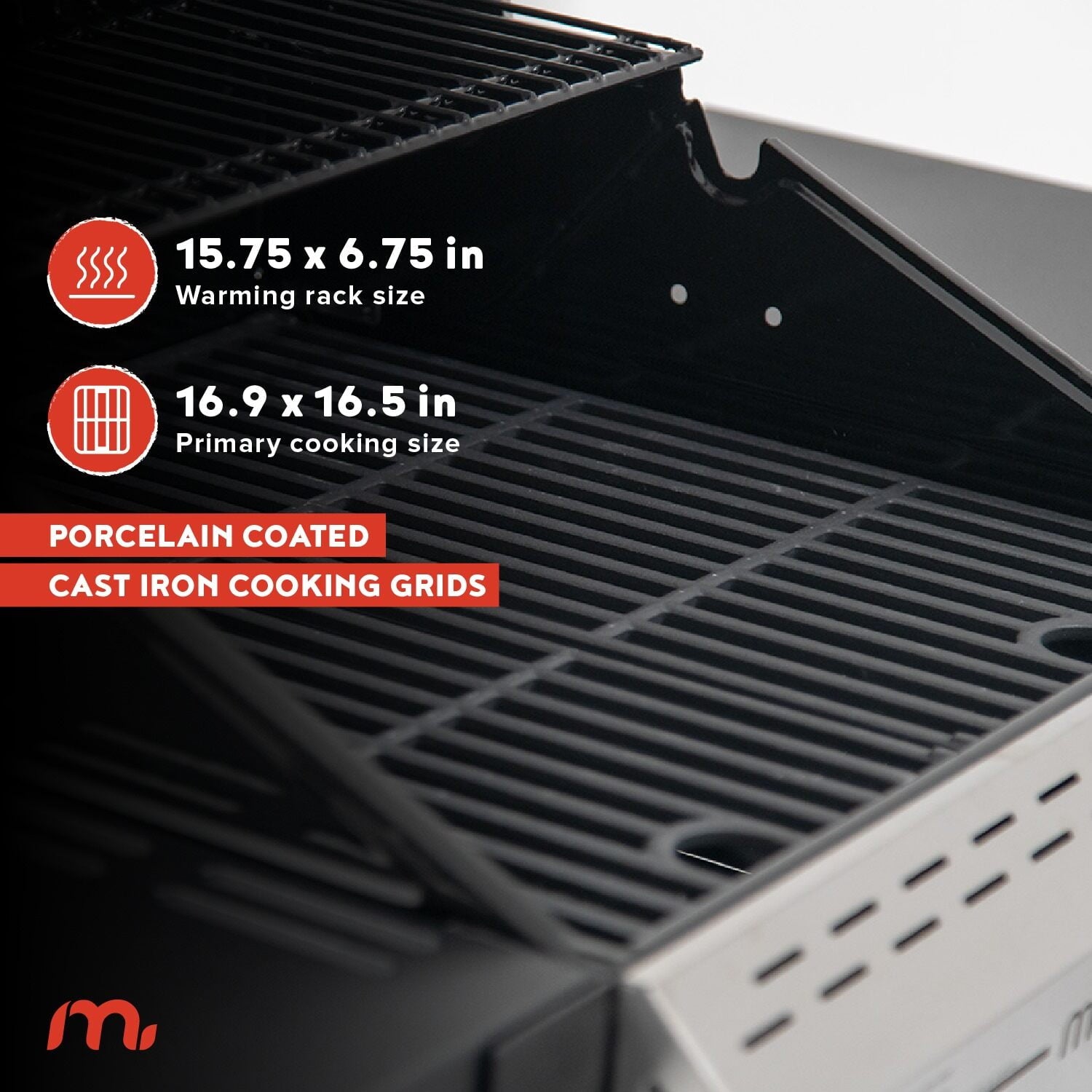Megamaster Deluxe 2-Burner Gas Grill with Foldable Side Tables, 418 SQ In Cooking Space, 28000 BTUs, Stainless Steel Lid, Propane BBQ Grill for Outdoor Cooking, Patios, Backyards and More -720-0864MA