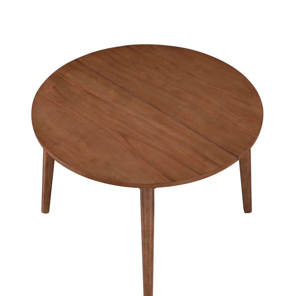 Better Homes & Gardens Greyson Mid-Century Extendable Dining Table, Solid Wood and Veneer, Acorn Finish