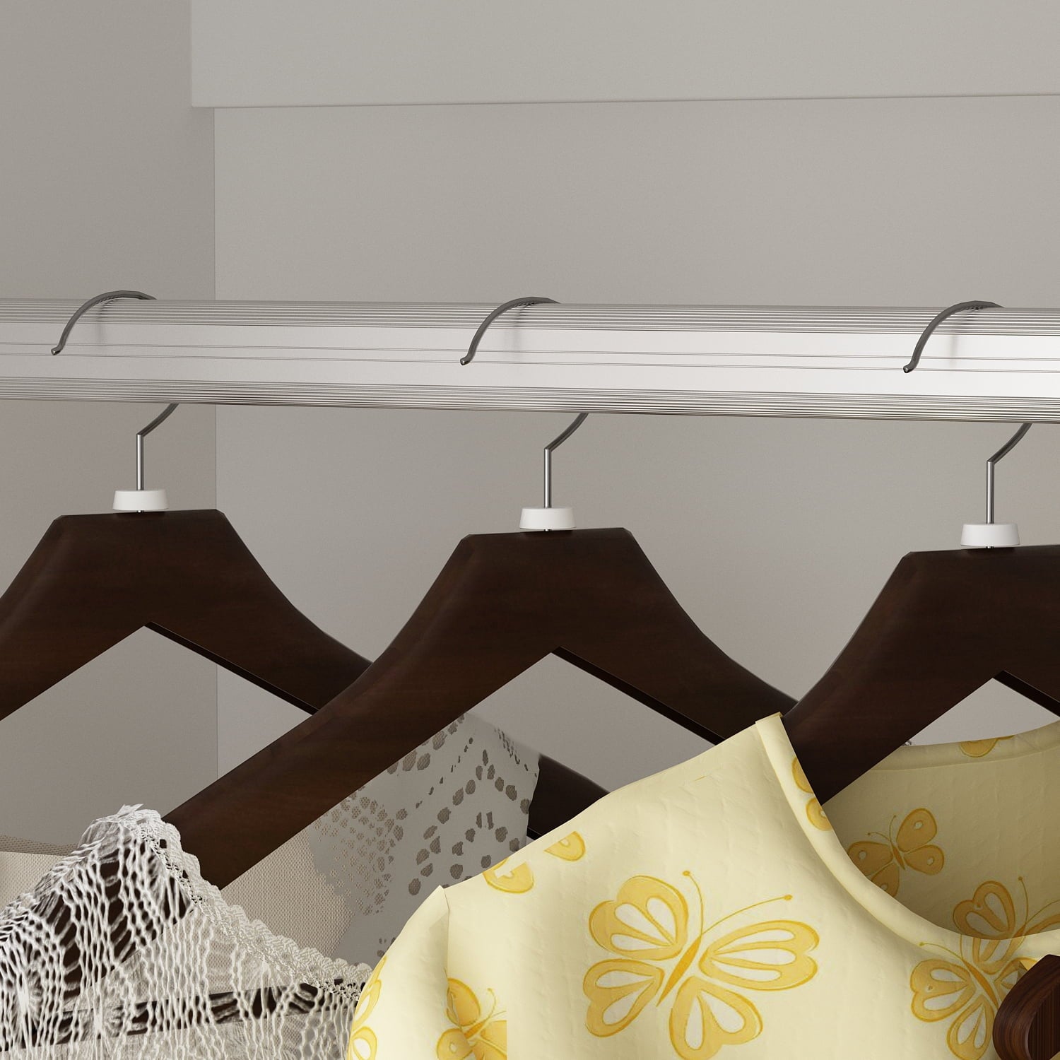 WIAWG 4 Door Wardrobe Closet with 4 Drawers & Shelves, Armoire Wardrobe Closet with Hanging Rod, for Bedroom White and Gold