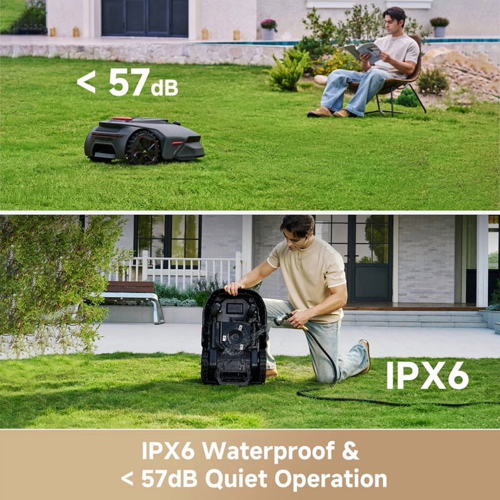 MOVA LiDAX Ultra 2000 Robotic Lawn Mower,Dual Mapping,0.5 Acres,Edge Cutting, Adjustable Cutting Height, Smart Obstacle Avoidance
