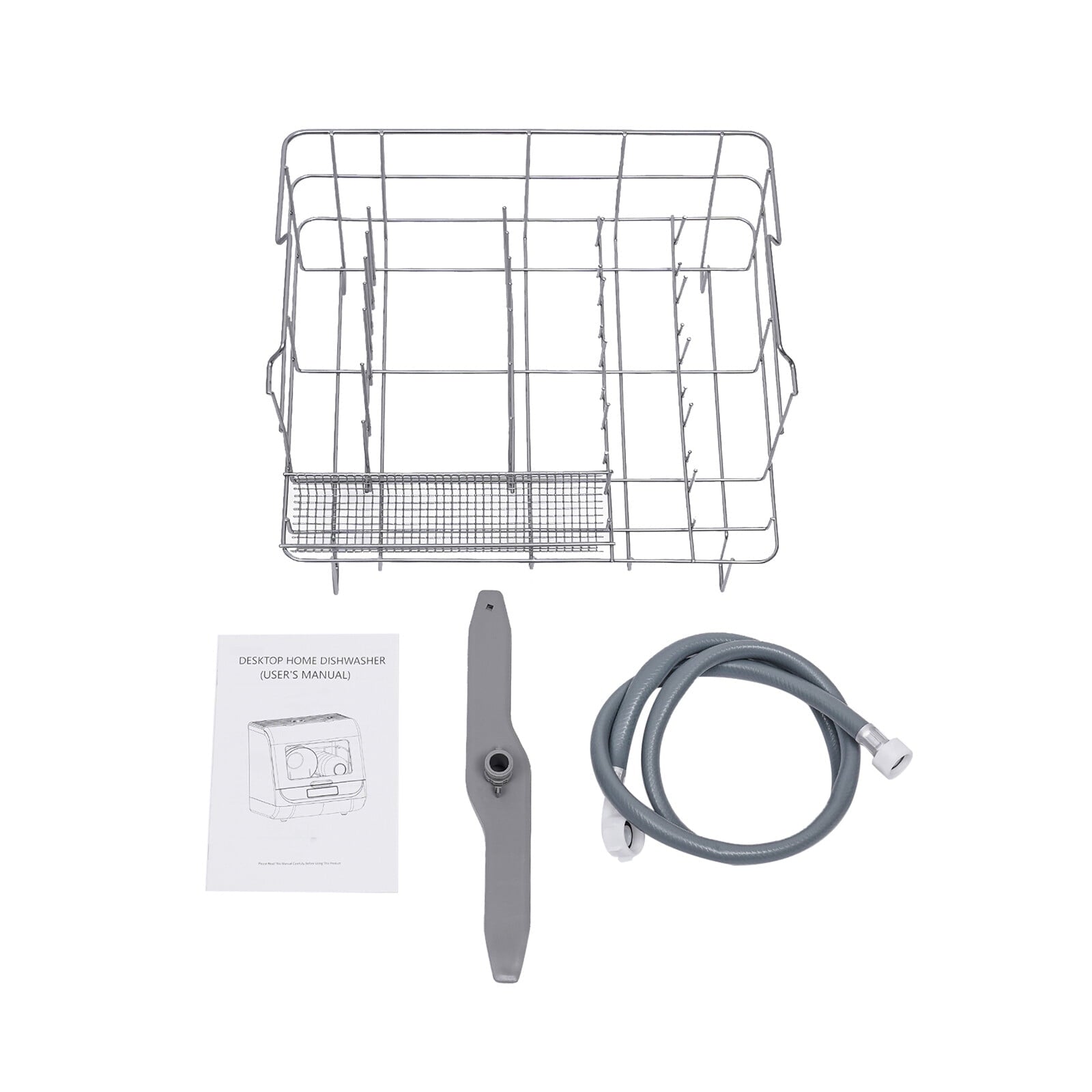 1 PCS Stainless Steel Countertop Dishwasher, Portable Countertop Dishwasher, Mini Dishwasher, Voltage: 110V, Rated Power: 800W, Frequency: 60Hz, Maximum Water Consumption: 8L/2.11Gal
