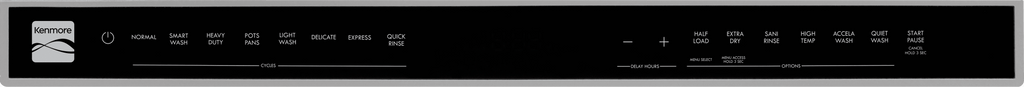 Kenmore 24” Built-In-Dishwasher w/ 3rd Rack & Turbo Dry with Pocket Handle-SS