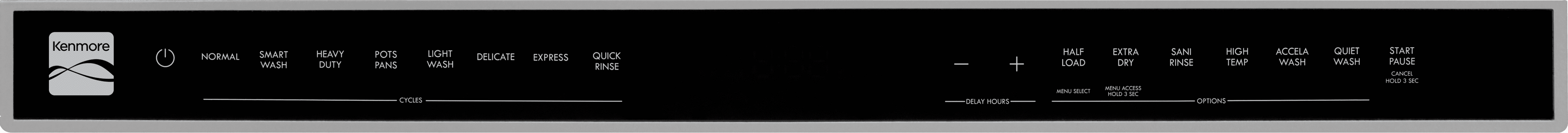 Kenmore 24” Built-In-Dishwasher w/ 3rd Rack & Turbo Dry with Pocket Handle-SS