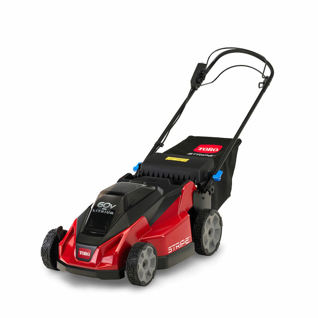 TORO Foldable 21-Inch Stripe Electric Self Propelled Lawn Mower 60-Volt