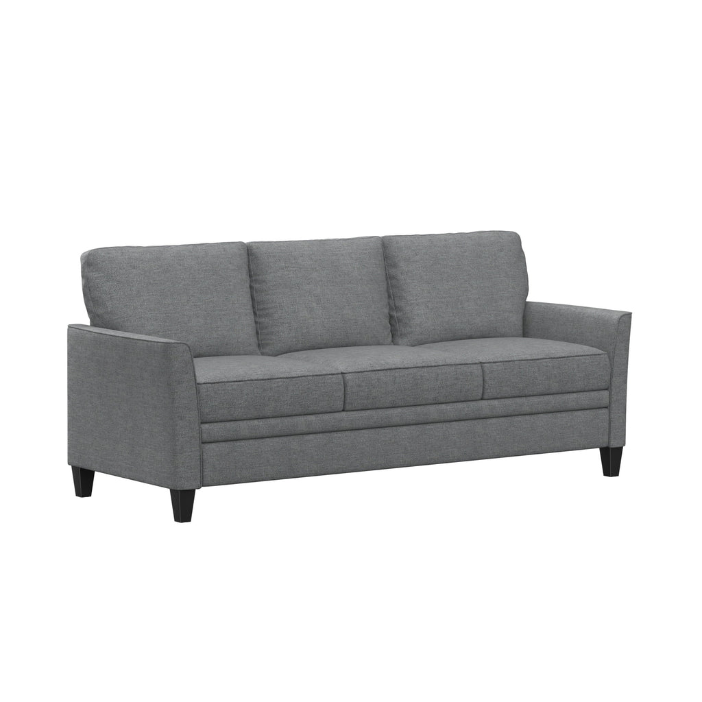 Mainstays Kensington 80 3 Seat Classic Modern Couch, Gray