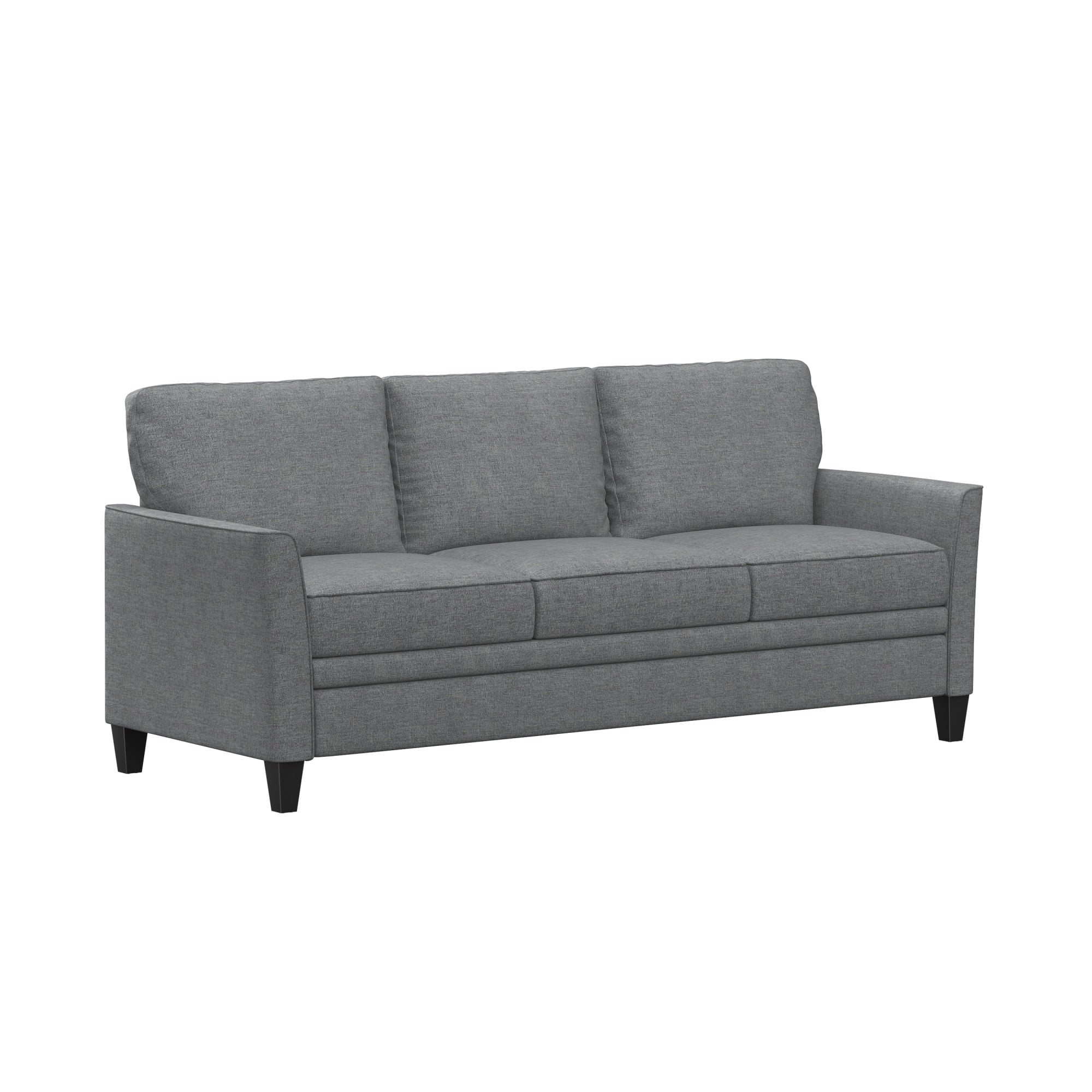 Mainstays Kensington 80 3 Seat Classic Modern Couch, Gray
