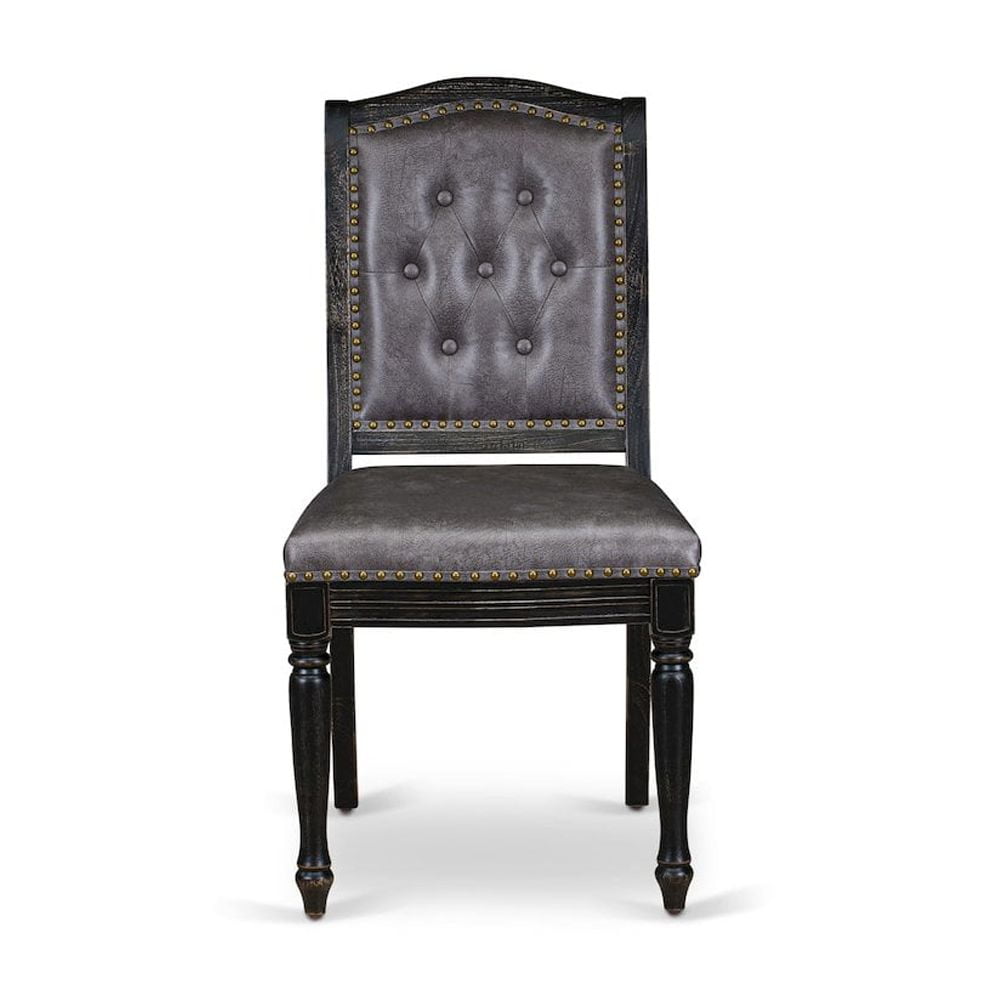 Luxe by East West Furniture 7 piece Dining Room Set of a Dinner Table and 6 Modern Dining Chairs