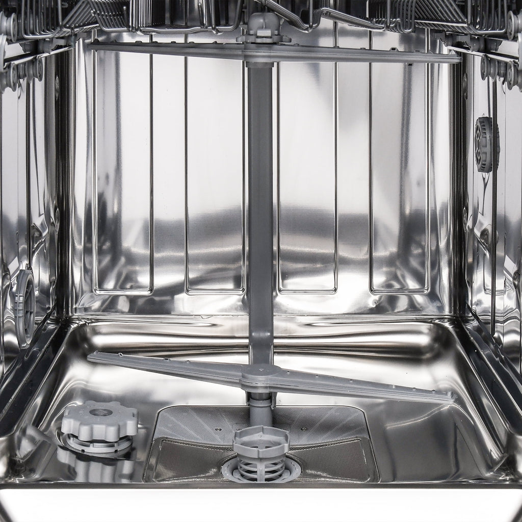 Magic Chef 24 in. Black Front Control Built-in Stainless Steel Tall Tub Dishwasher in Black
