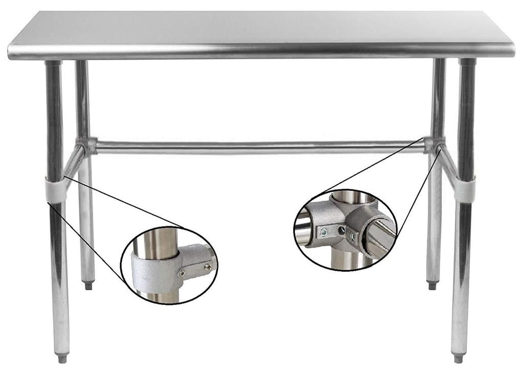 24 X 84 Stainless Steel Work Table With Open Base