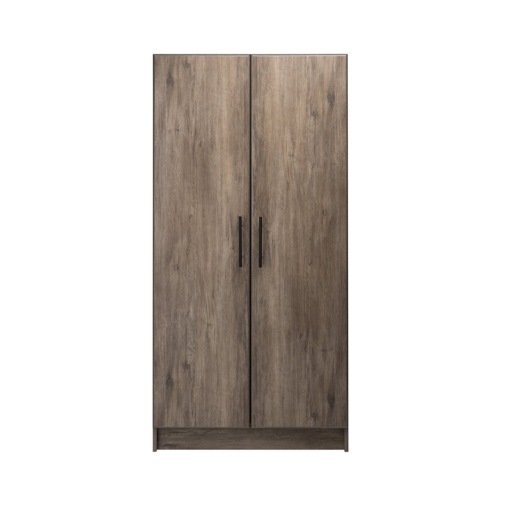 Prepac Armoir, Elite 32W x 35H x 20D White Wardrobe Closet & Cabinet - Functional Clothes Storage with Hanging Rail, Armoire Wardrobe - WEW-3264