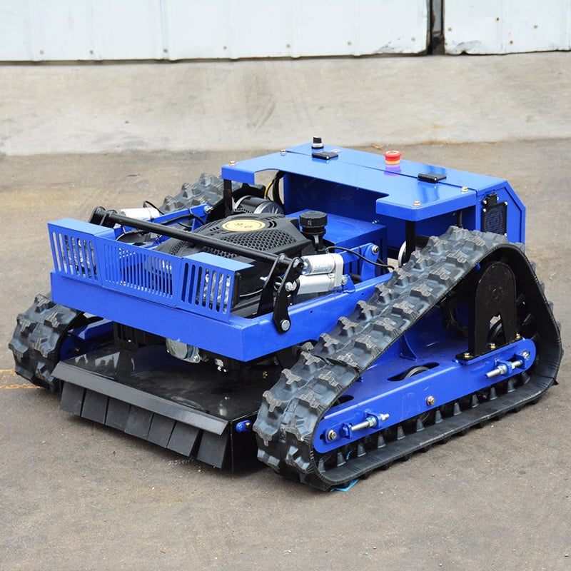 DeepKron Robotic Lawn Mower Gasoline Rato 225cc 9HP Remote Controlled Tracked Lawn Mower All-Terrain Robotor Mower Classic