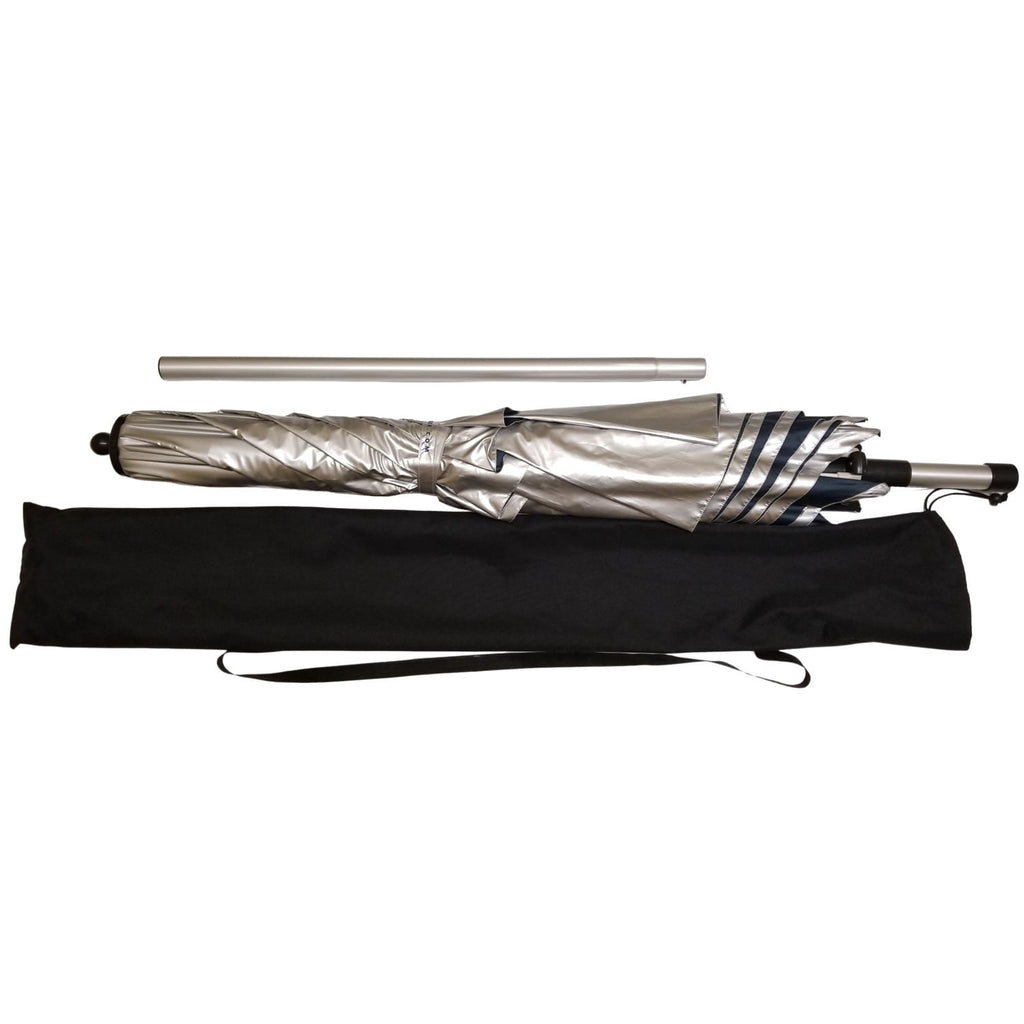 UV Blocker Beach Umbrella Sun Protection UPF 55+ Heavy Duty Large Beach Umbrellas for Sand 7.5 Foot