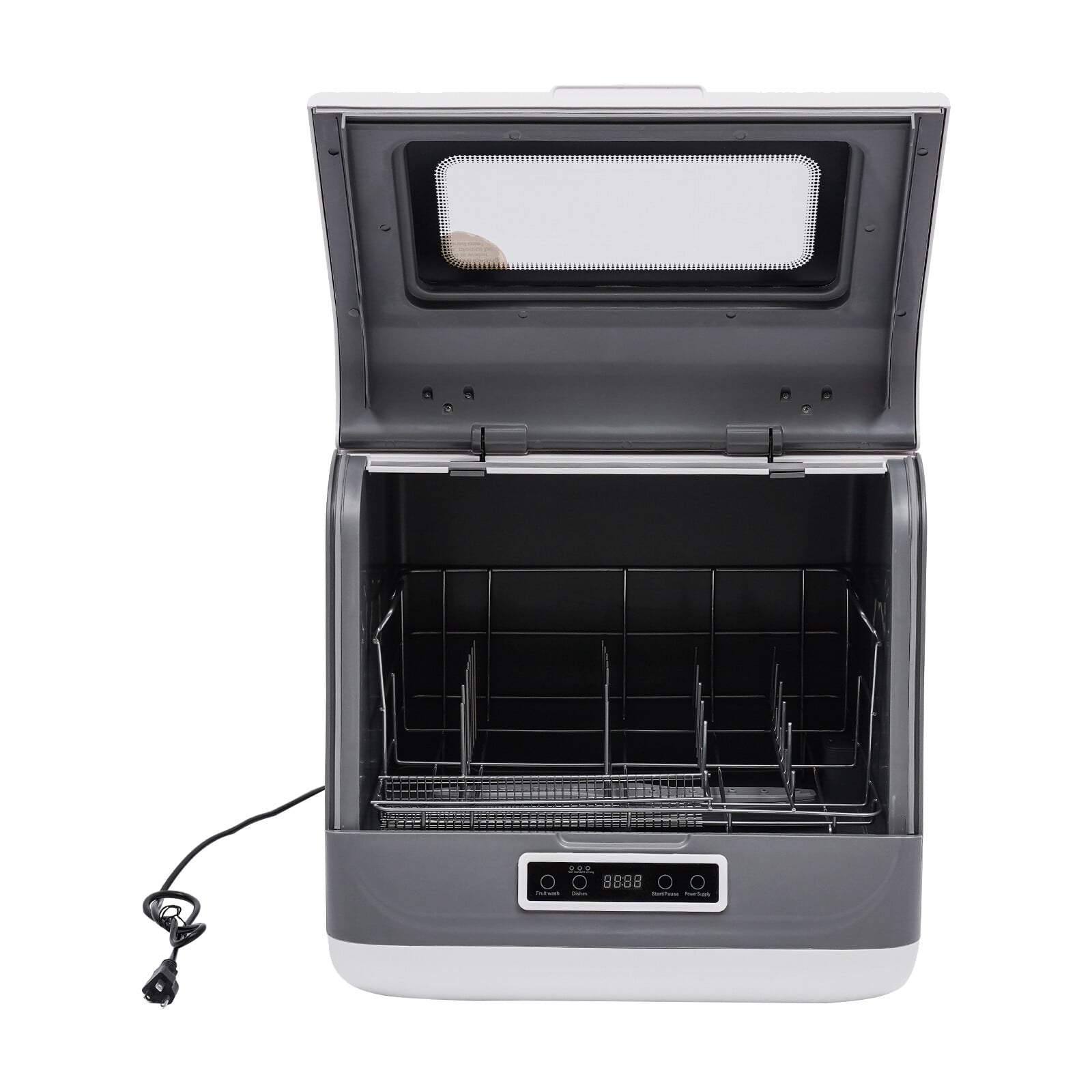 1 PCS Stainless Steel Countertop Dishwasher, Portable Countertop Dishwasher, Mini Dishwasher, Voltage: 110V, Rated Power: 800W, Frequency: 60Hz, Maximum Water Consumption: 8L/2.11Gal