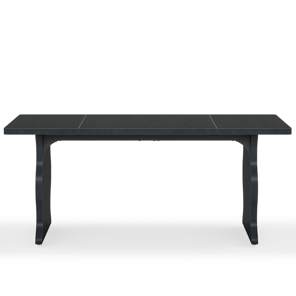 Fnova 63'' Rectangular Dining Table for 4-6 People, Farmhouse Dinner Table, for Dining Room, Kitchen, Office & Conference Use