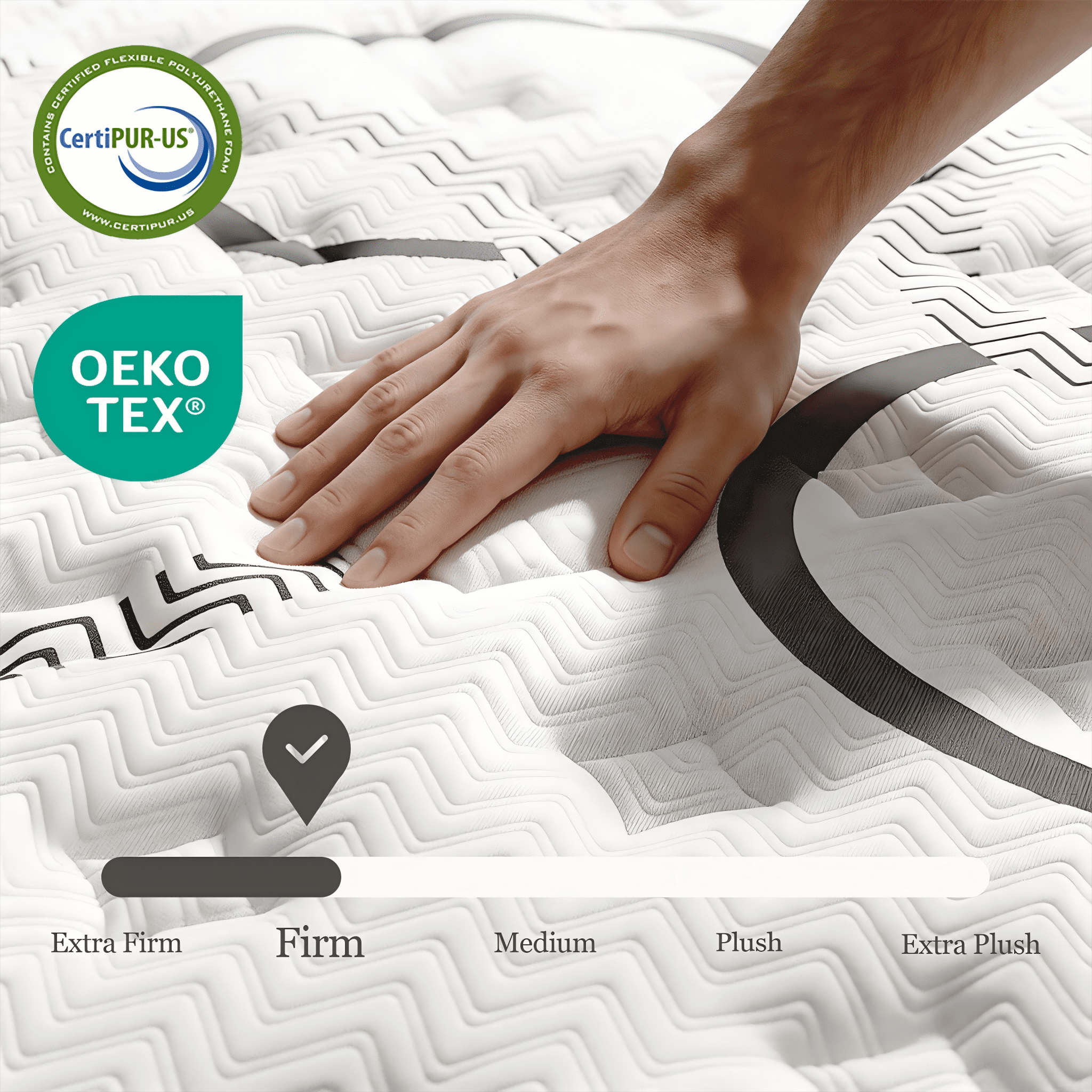 Dealnight 14 inch Queen Size Hybrid Mattress,Firm Cooling Gel Memory Foam Queen Mattress with Individual Pocket Coils,Bed in a Box