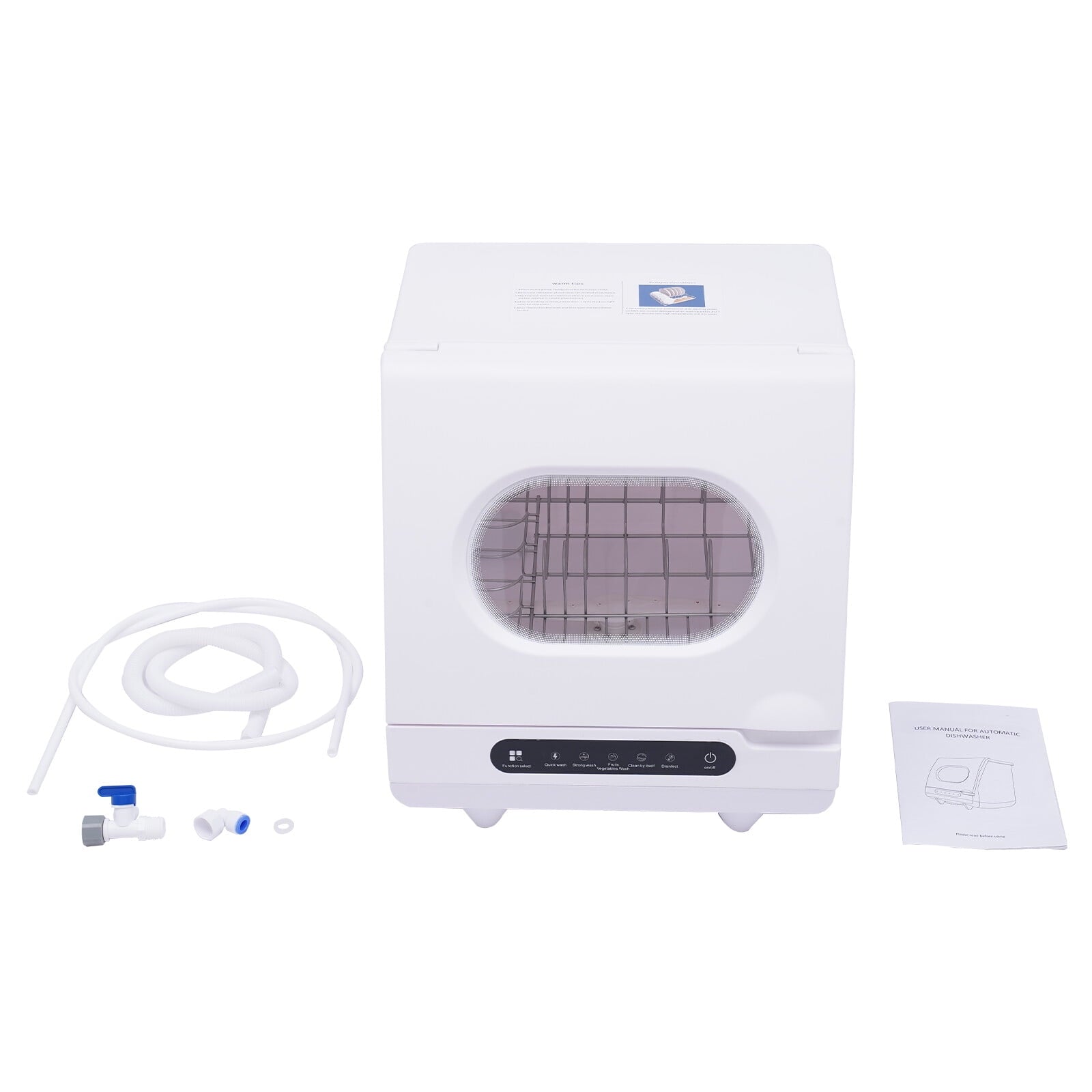40*40*45cm 1200W Portable White Countertop Dishwasher Mini Countertop Dishwasher Homes Apartments