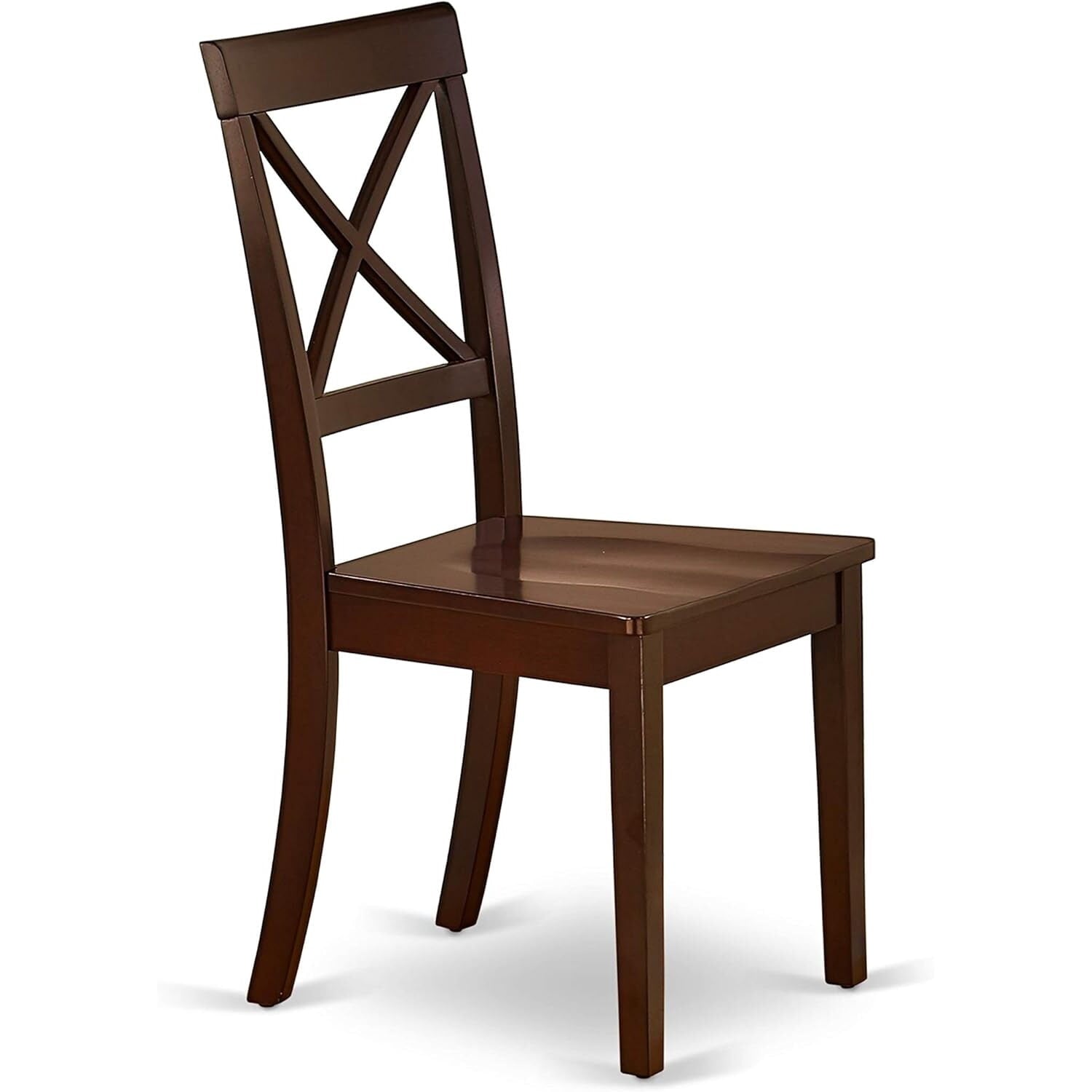 HomeStock 7 Piece Modern Dining Table Set Consist of a Rectangle Wooden Table and 6 Kitchen Dining Chairs, 36x60 Inch, Mahogany