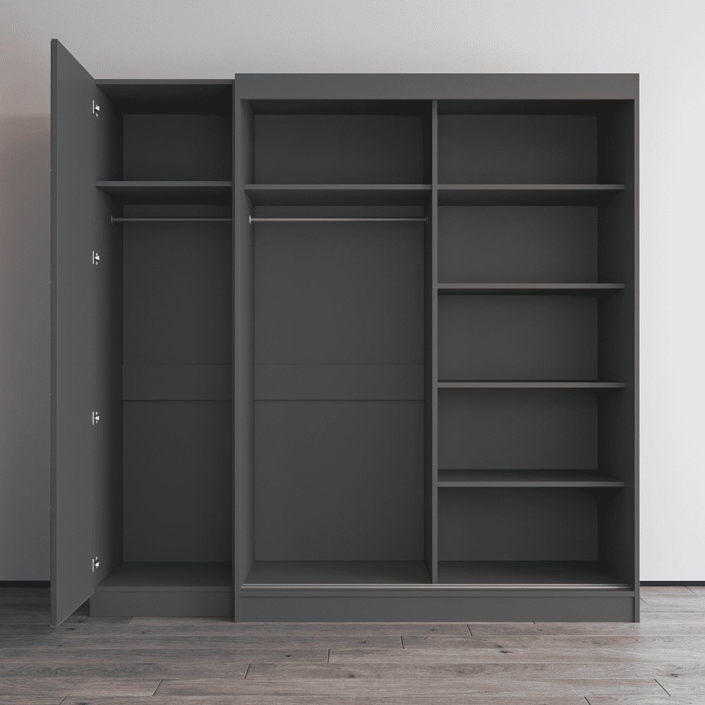 Aria 2D-EX Wardrobe with 1 Mirror
